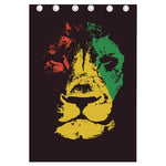 Grunge Rasta Lion Print Curtain