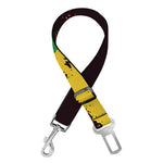 Grunge Rasta Lion Print Dog Seat Belt