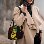 Grunge Rasta Lion Print Double Strap Bible Bag