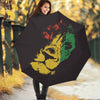 Grunge Rasta Lion Print Foldable Umbrella