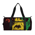 Grunge Rasta Lion Print Gym Bag