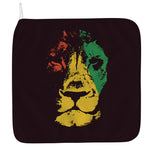 Grunge Rasta Lion Print Hand Towel
