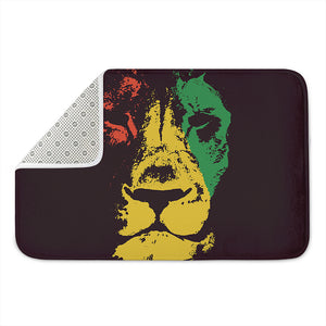 Grunge Rasta Lion Print Indoor Door Mat