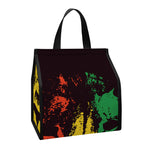 Grunge Rasta Lion Print Insulated Lunch Tote