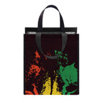 Grunge Rasta Lion Print Insulated Lunch Tote