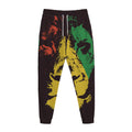 Grunge Rasta Lion Print Jogger Pants