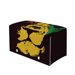 Grunge Rasta Lion Print Leather Tissue Box Cover
