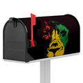 Grunge Rasta Lion Print Mailbox Cover