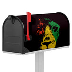 Grunge Rasta Lion Print Mailbox Cover
