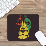 Grunge Rasta Lion Print Mouse Pad