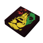 Grunge Rasta Lion Print Outdoor Seat Cushion Cover