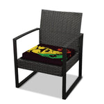 Grunge Rasta Lion Print Outdoor Seat Cushion Cover