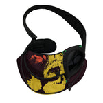 Grunge Rasta Lion Print Pet Sling Carrier