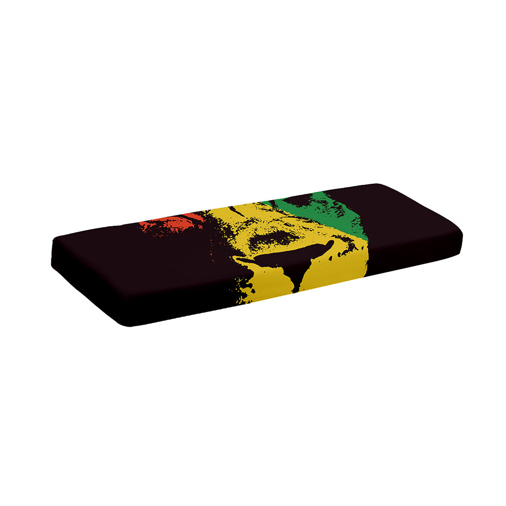 Grunge Rasta Lion Print Piano Keyboard Cover