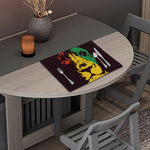 Grunge Rasta Lion Print Placemat