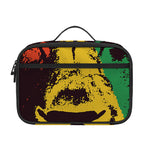 Grunge Rasta Lion Print Portable Lunch Bag