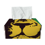 Grunge Rasta Lion Print Rectangle Tissue Box Cover