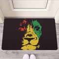 Grunge Rasta Lion Print Rubber Doormat