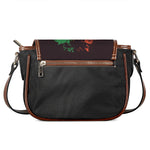 Grunge Rasta Lion Print Saddle Bag