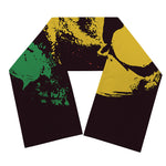 Grunge Rasta Lion Print Scarf