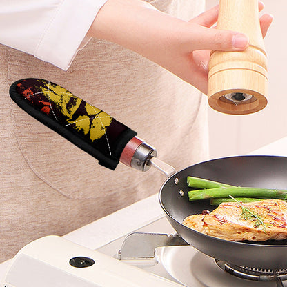 Grunge Rasta Lion Print Skillet Handle Cover