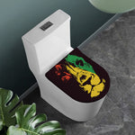 Grunge Rasta Lion Print Toilet Lid Cover