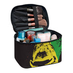 Grunge Rasta Lion Print Travel Makeup Bag