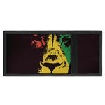 Grunge Rasta Lion Print Trifold Wallet