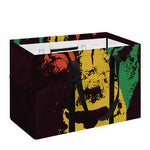 Grunge Rasta Lion Print Utility Tote Bag