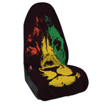 Grunge Rasta Lion Print Waterproof Car Seat Cover