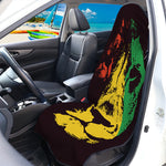 Grunge Rasta Lion Print Waterproof Car Seat Cover