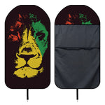Grunge Rasta Lion Print Waterproof Car Seat Cover