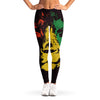 Grunge Rasta Lion Print Women's Leggings