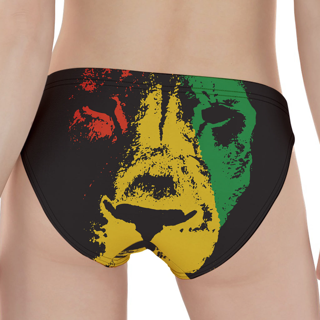 Grunge Rasta Lion Print Women's Panties