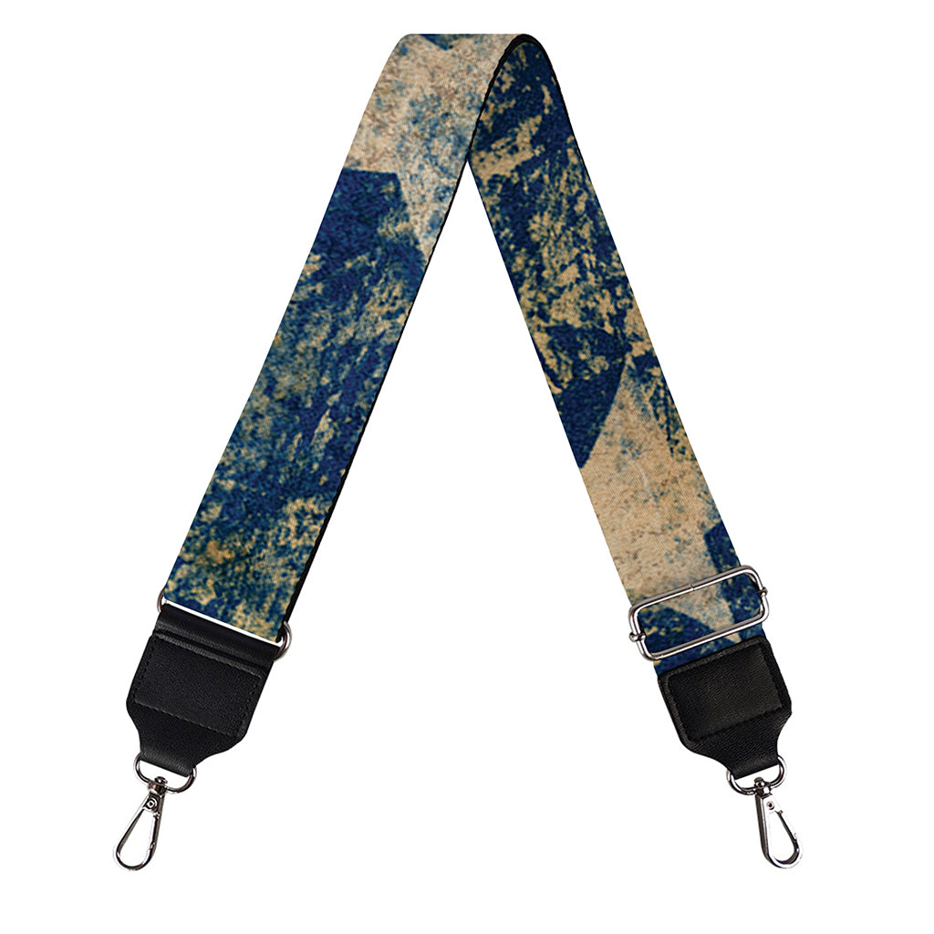 Grunge Ripped Paper American Flag Print Bag Strap