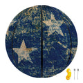 Grunge Ripped Paper American Flag Print Basketball