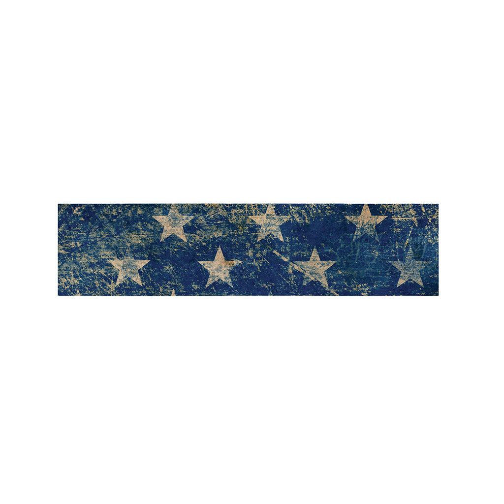 Grunge Ripped Paper American Flag Print Bed Runner
