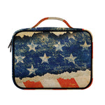 Grunge Ripped Paper American Flag Print Briefcase Bible Bag