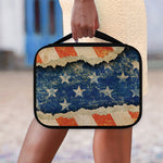 Grunge Ripped Paper American Flag Print Classic Bible Case