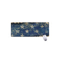 Grunge Ripped Paper American Flag Print Extended Mouse Pad