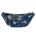 Grunge Ripped Paper American Flag Print Fanny Pack