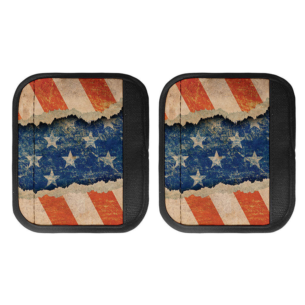 Grunge Ripped Paper American Flag Print Handle Covers