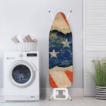 Grunge Ripped Paper American Flag Print Ironing Board Cover