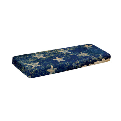 Grunge Ripped Paper American Flag Print Piano Keyboard Cover