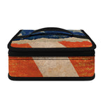 Grunge Ripped Paper American Flag Print Small Lunch Bag