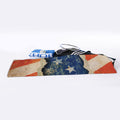 Grunge Ripped Paper American Flag Print Sports Towel