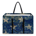 Grunge Ripped Paper American Flag Print Utility Tote Bag