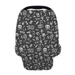 Grunge Rock And Roll Pattern Print Baby Seat Cover