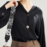 Grunge Rock And Roll Pattern Print Bag Strap