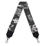 Grunge Rock And Roll Pattern Print Bag Strap